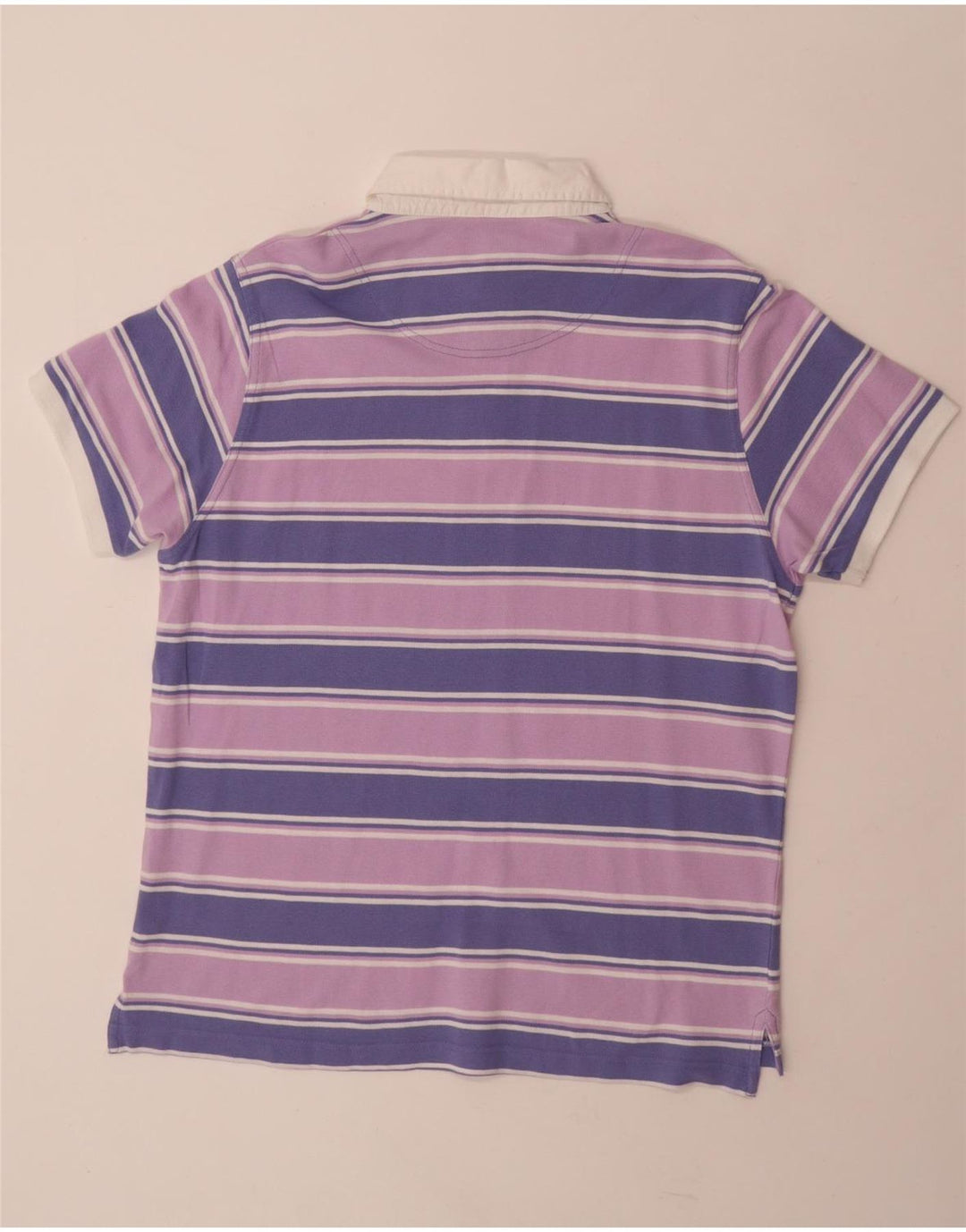 Cămașă polo pentru bărbați COVERI XL, bumbac cu dungi violet