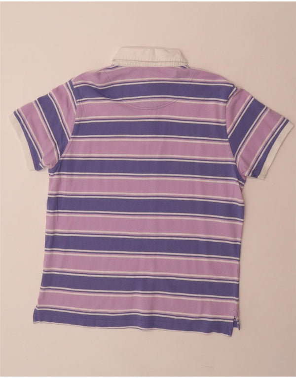 Cămașă polo pentru bărbați COVERI XL, bumbac cu dungi violet