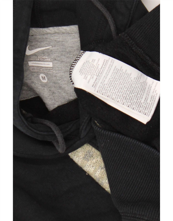Pulover Nike pentru bărbați, bumbac color bloc negru mediu