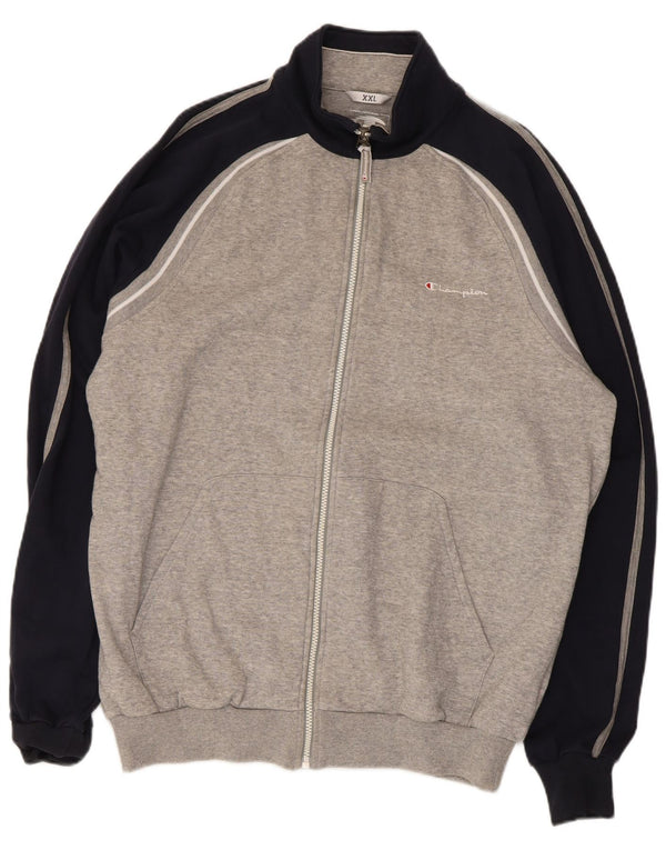 Jachetă de trening pentru bărbați Champion, 2XL, bumbac color bloc, gri