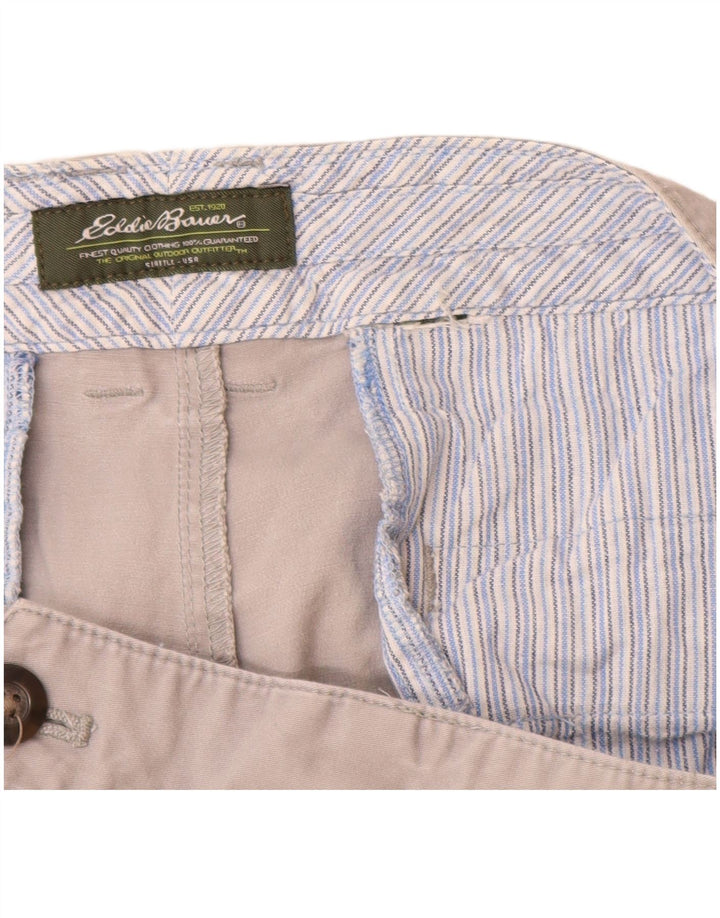 Pantaloni capri drepti pentru femei Eddie Bauer W32 L19 gri