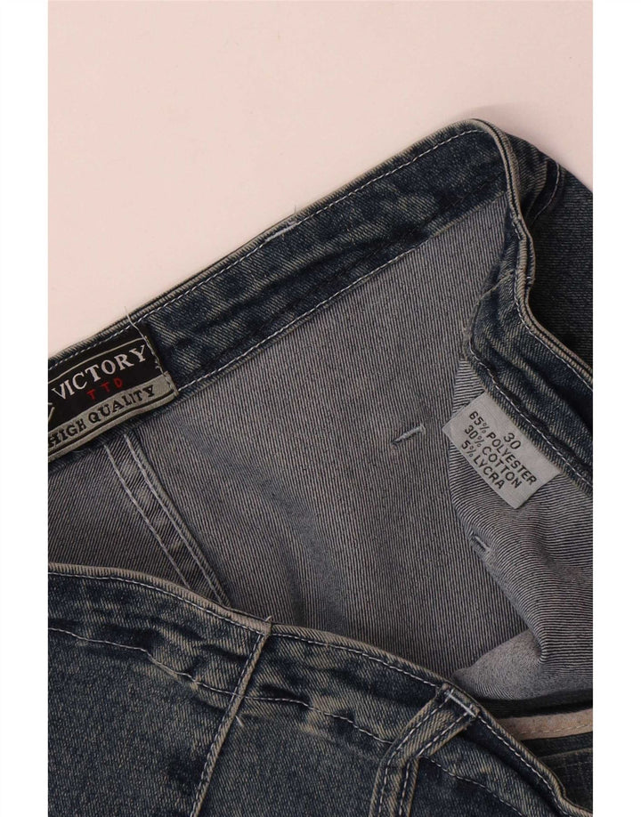 Blugi Victory pentru femei cu picioare largi L30 L31 poliester albastru