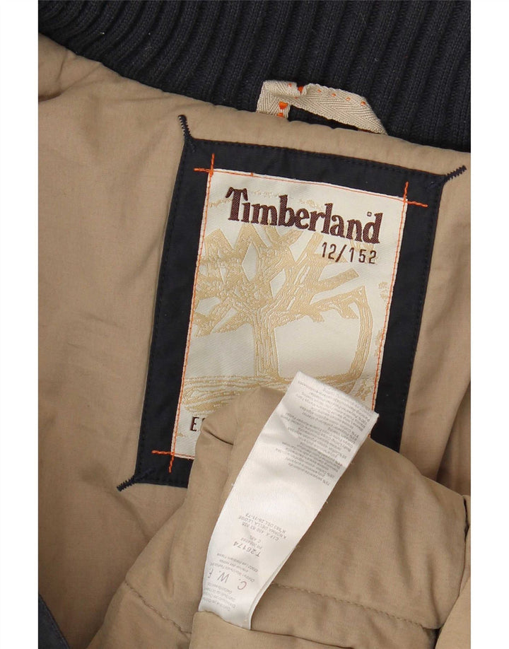 Jachetă militară Timberland pentru băieți 11-12 ani poliamidă bleumarin