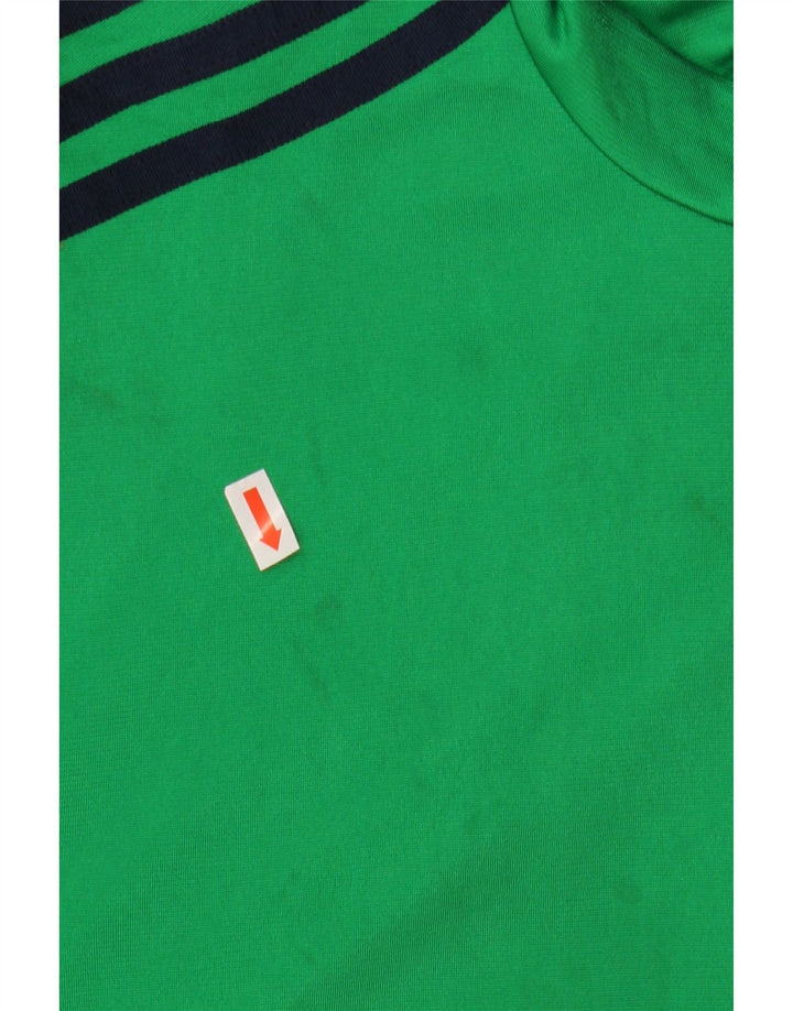 Jachetă de top pentru trening grafic Adidas pentru femei EU 40 Poliester verde mediu