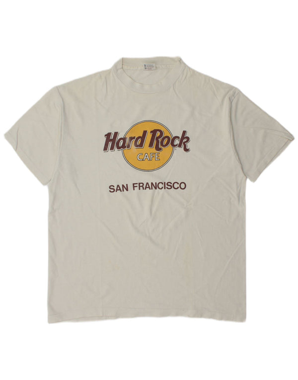 HARD ROCK CAFE Tricou grafic San Francisco pentru bărbați Top XL Bumbac alb