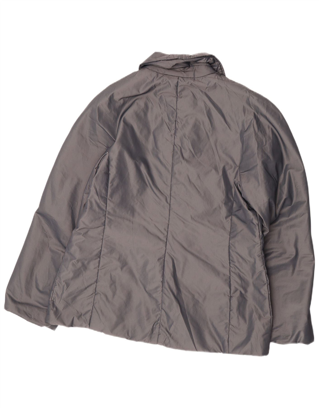 Jachetă Windbreaker pentru femei Max Mara UK 14 mare nailon gri