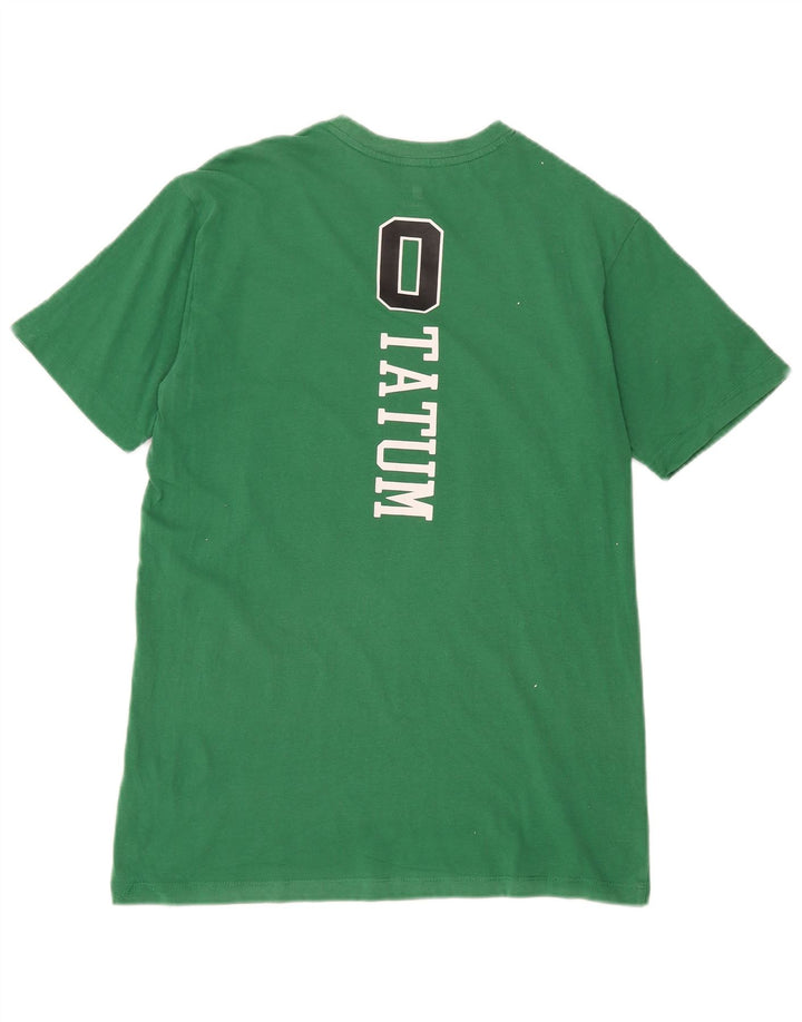 Tricou grafic Celtics NBA pentru bărbați Top din bumbac verde mediu