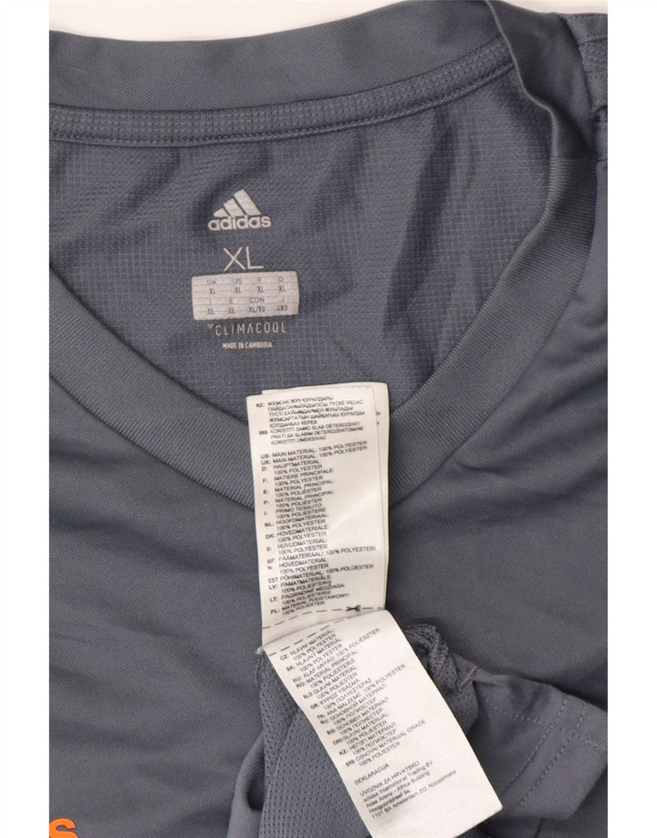 Tricou Adidas Climacool pentru bărbați Top XL poliester gri