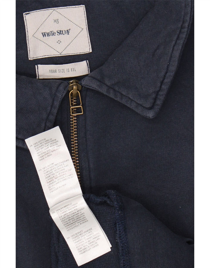 WHITE STUFF Hanorac polo pentru bărbați Pulover 2XL Bumbac bleumarin