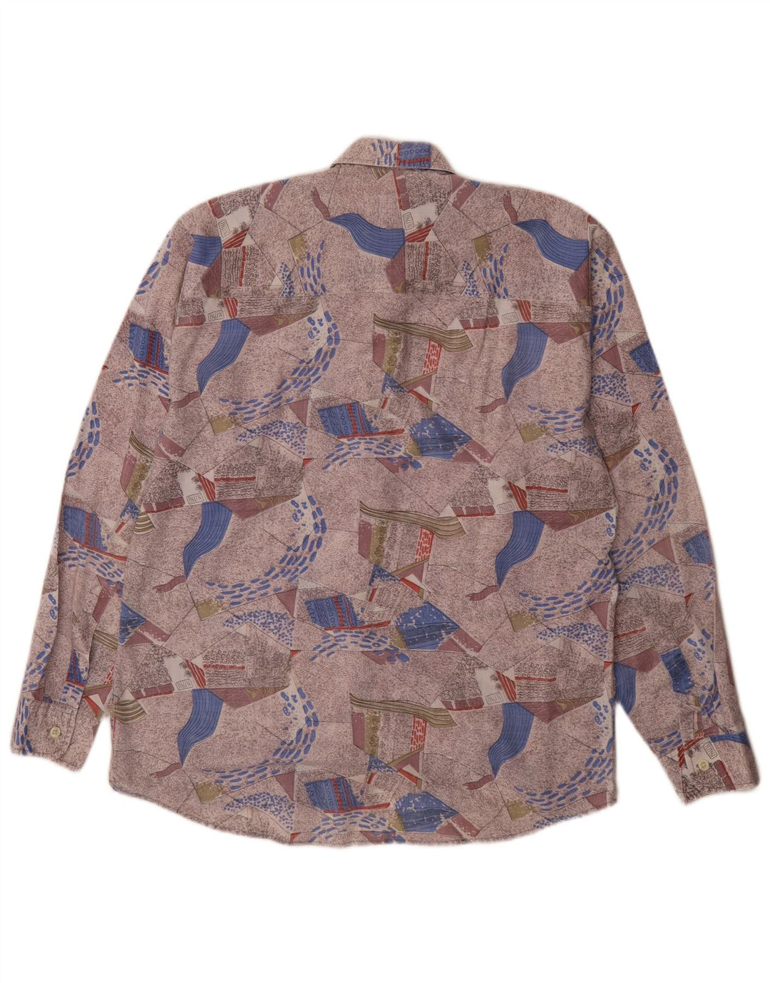 Cămașă Vintage pentru bărbați cu model abstract Mărimea 39/40 mediu multicoloră