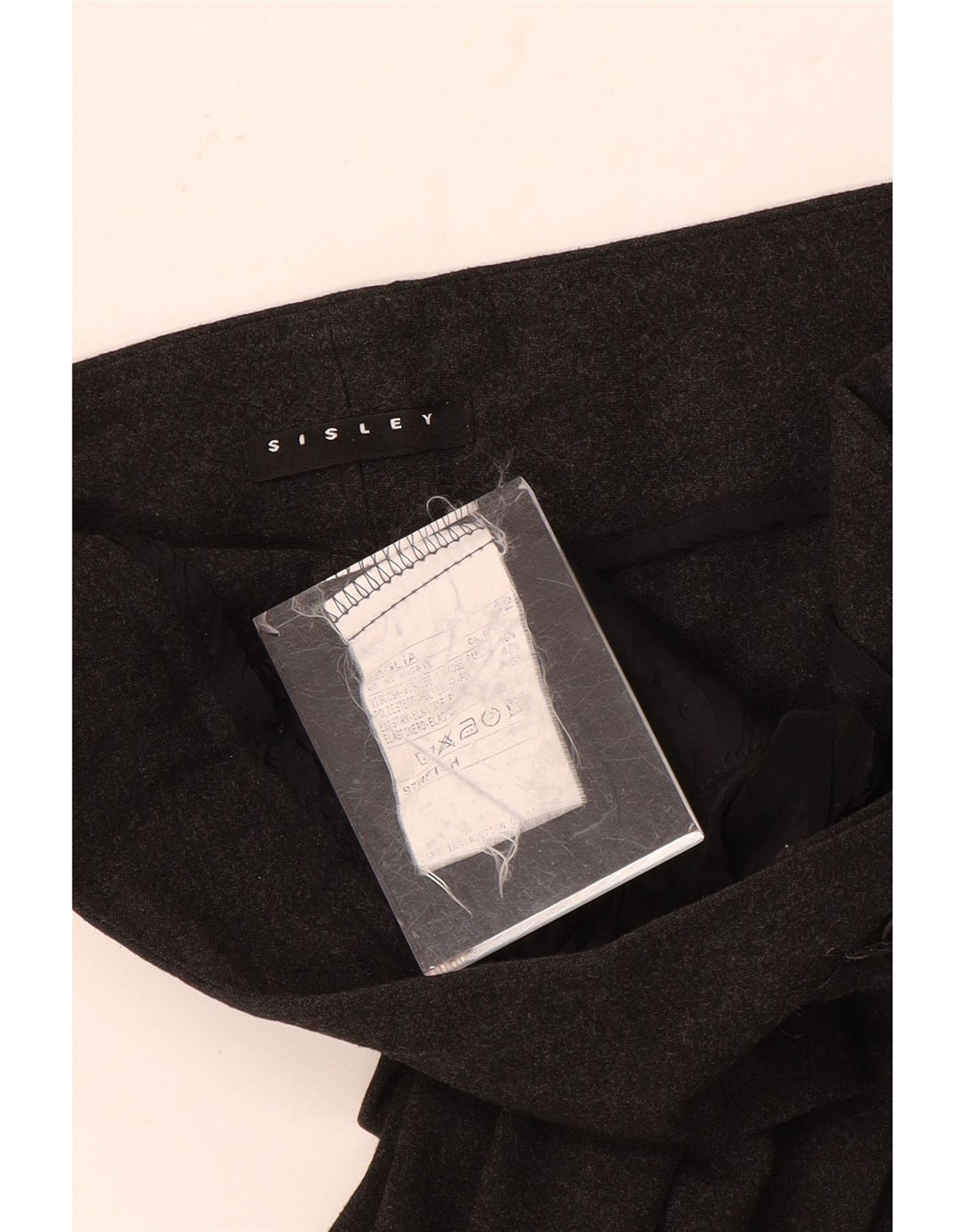 Pantaloni de costum pentru femei Sisley Bootcut IT 42 Medium W30 L32 Gri pete