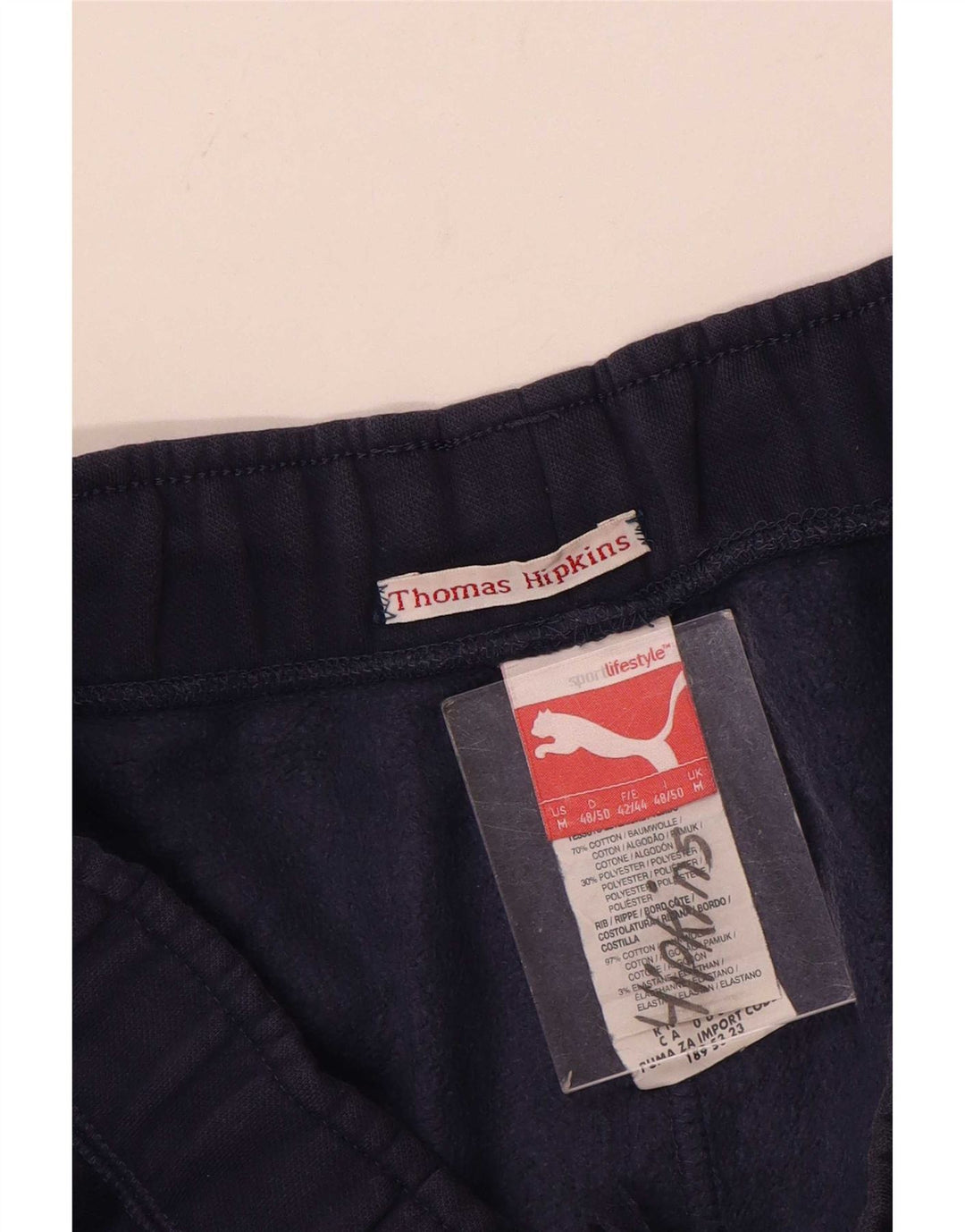 Pantaloni de trening Puma Grafic pentru bărbați Pantaloni de jogging, mediu, bleumarin, bumbac