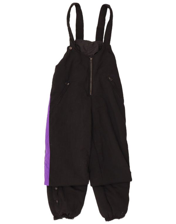 Salopetă de schi Vintage pentru femei XL W38 L30 Negru Colorblock