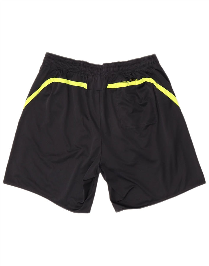 Pantaloni scurți sport pentru bărbați Adidas Climacool, mari, negru, poliester color bloc