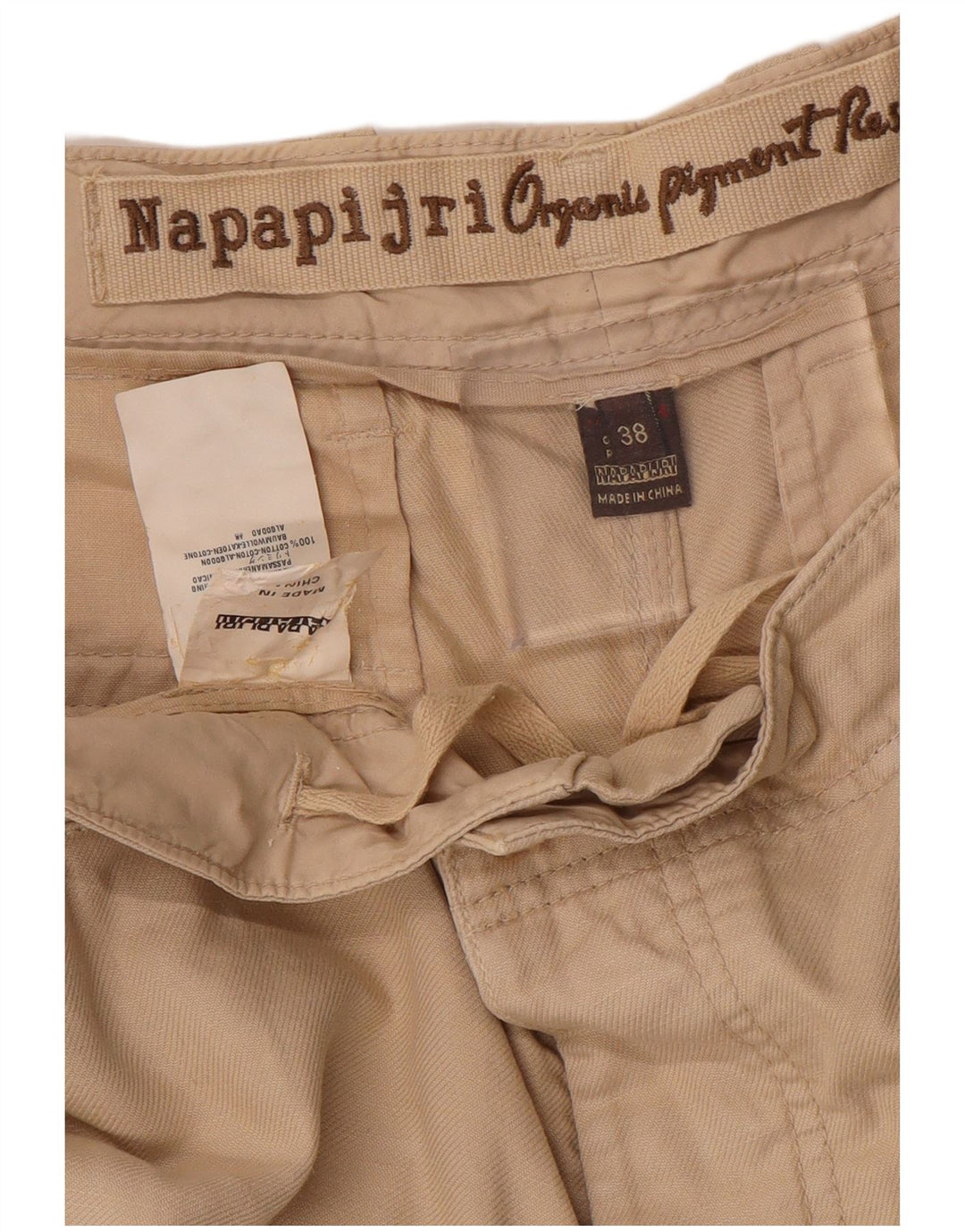 Pantaloni scurți chino pentru bărbați NAPAPIJRI W38 XL bumbac bej