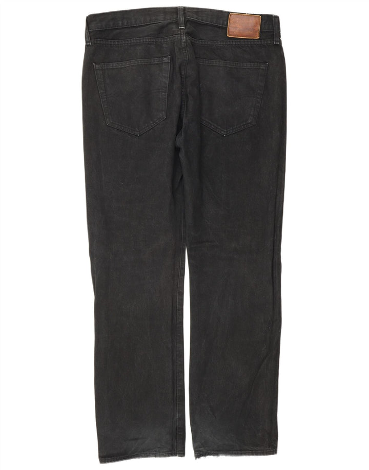 Blugi drepti pentru bărbați Levi's W36 L32 bumbac negru