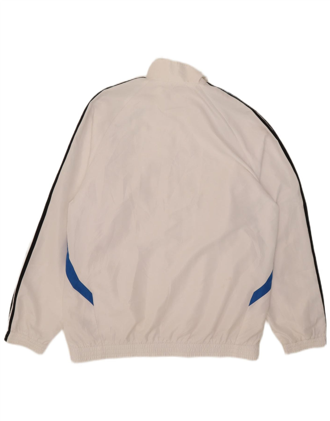 Jachetă de trening pentru bărbați Adidas UK 42/44, mare, alb, poliester color bloc