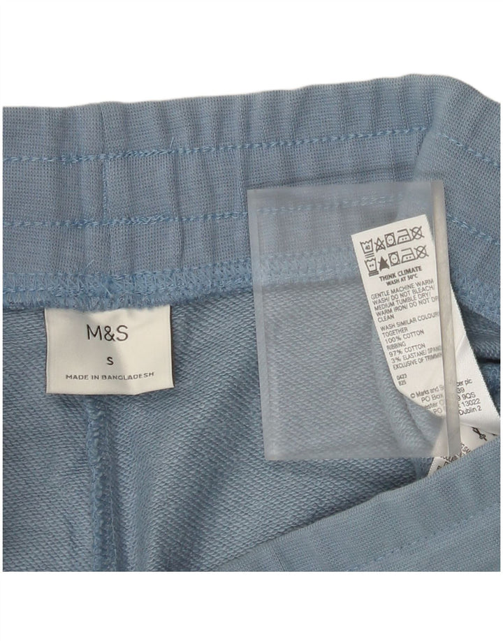 Pantaloni scurți sport pentru bărbați Marks & Spencer, bumbac albastru mic