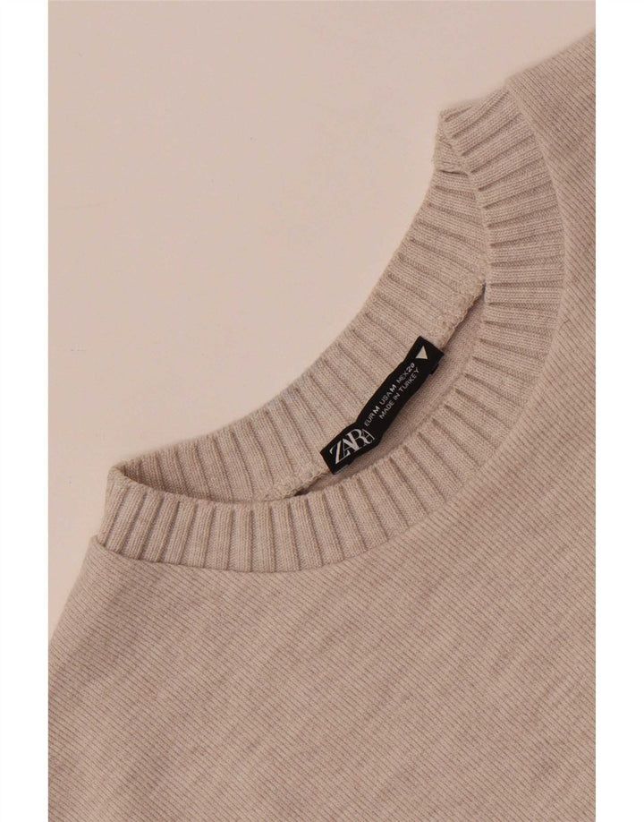 Bluză Crop Top Femei Zara UK 14 Medium Bej