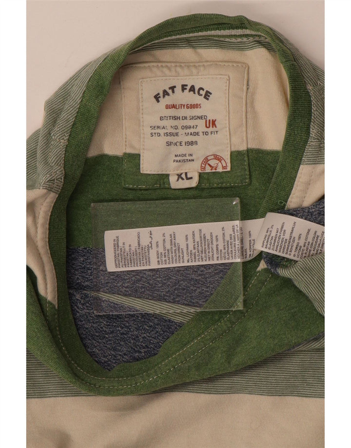 Tricou pentru bărbați Fat Face Top XL bumbac cu dungi multicolore