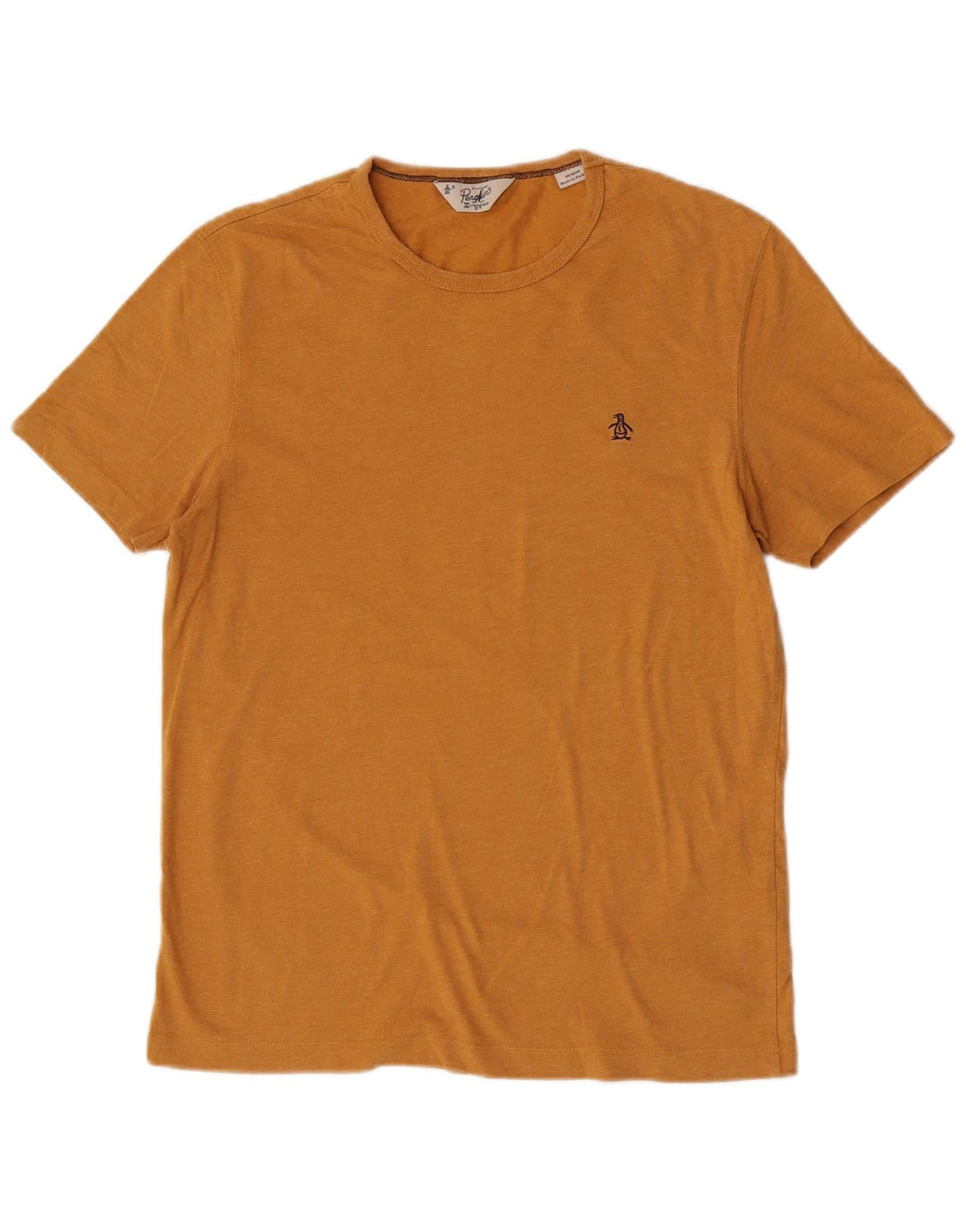 Tricou pentru bărbați Penguin Top Bumbac galben mediu