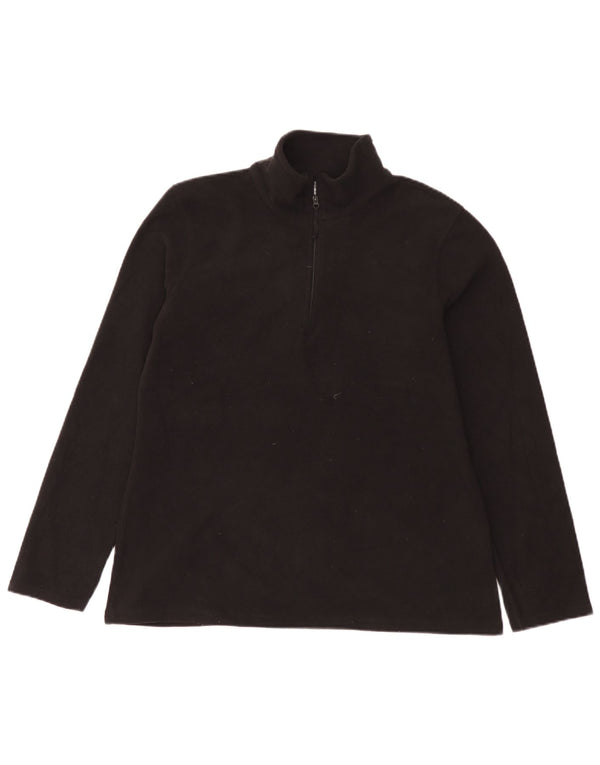 Jumper pentru femei Mountain Warehouse, cu fermoar și gât, din lână UK 16, mare, negru