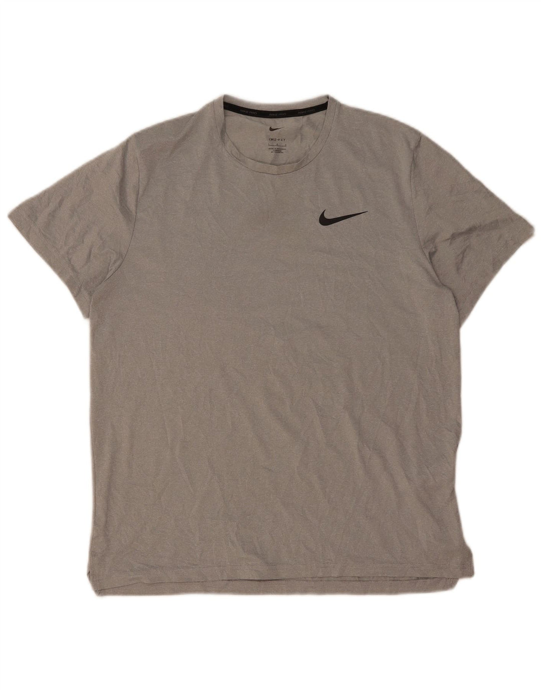 Tricou Nike Dri Fit pentru bărbați Top mare, gri, poliester