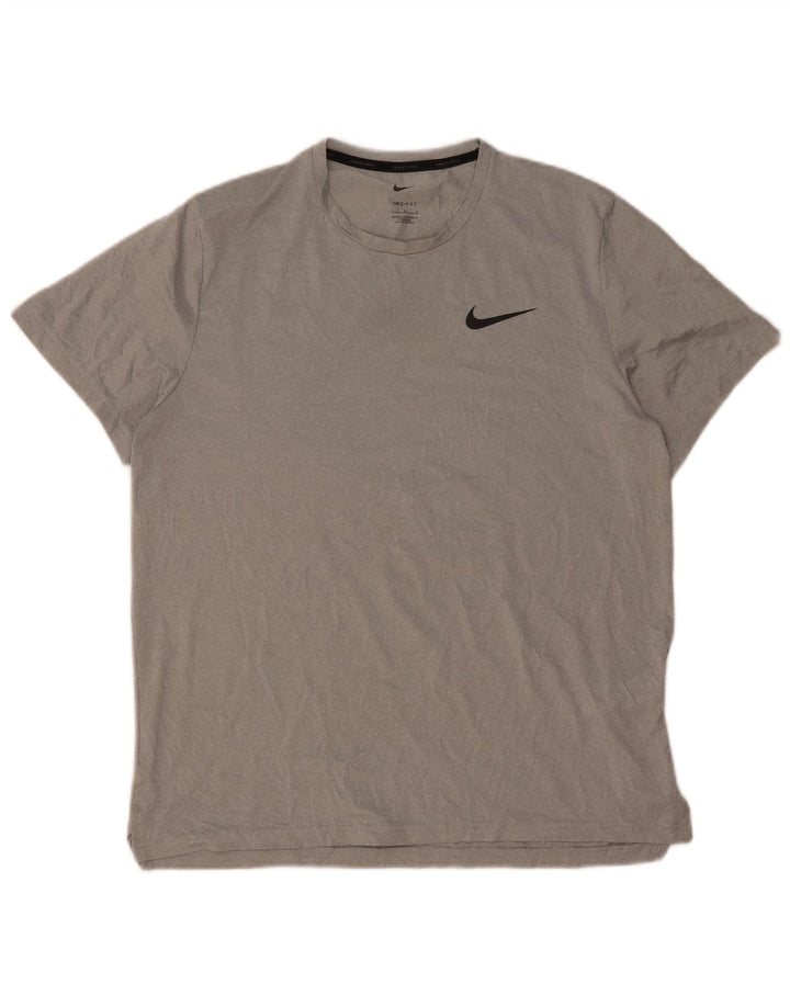 Tricou Nike Dri Fit pentru bărbați Top mare, gri, poliester