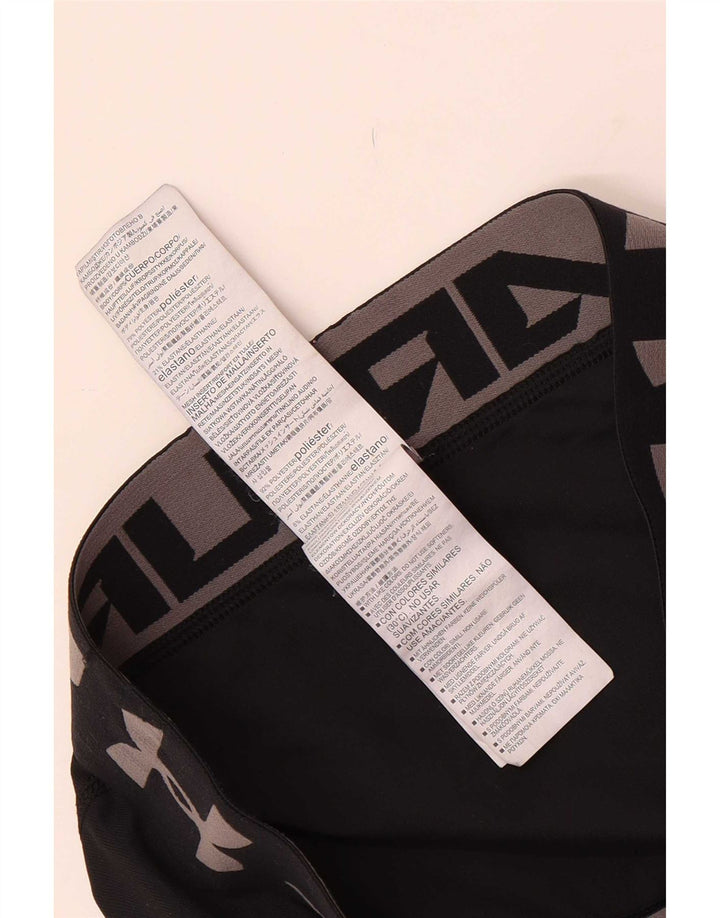 Leggings grafic Under Armour pentru băieți 9-10 ani poliester negru mediu