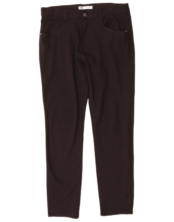 Pantaloni casual slim pentru bărbați Zara EU 42 Large W32 L31 Bumbac negru