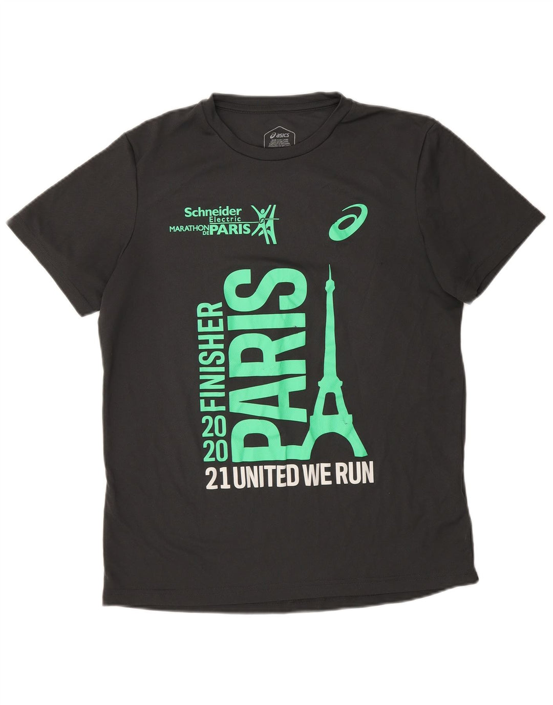 Tricou Asics Paris pentru femei Top UK 14 Medium Gri Poliester
