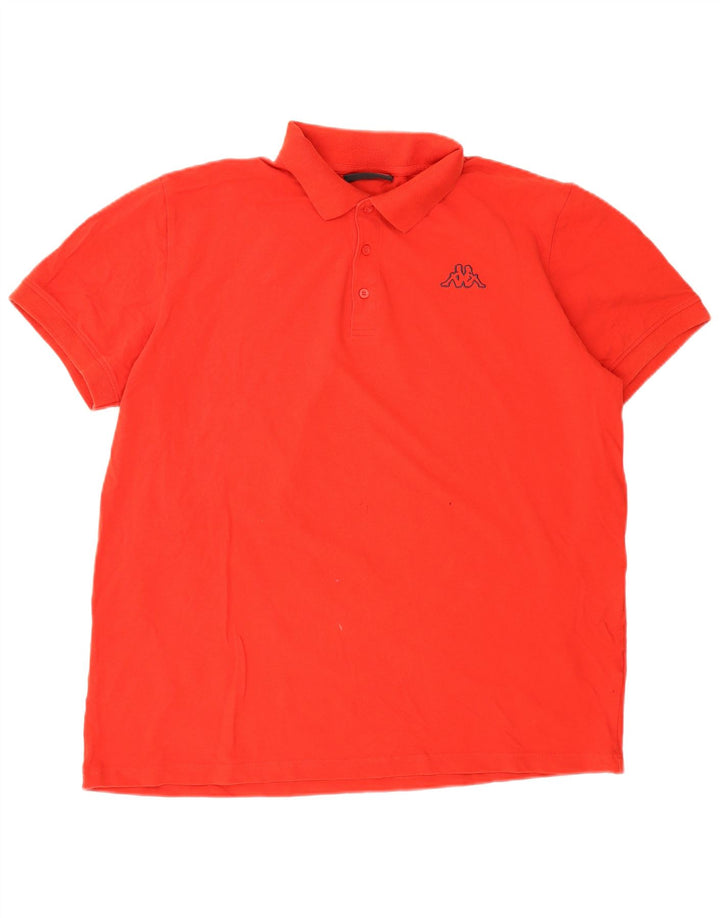 Cămașă polo pentru bărbați KAPPA 2XL bumbac roșu