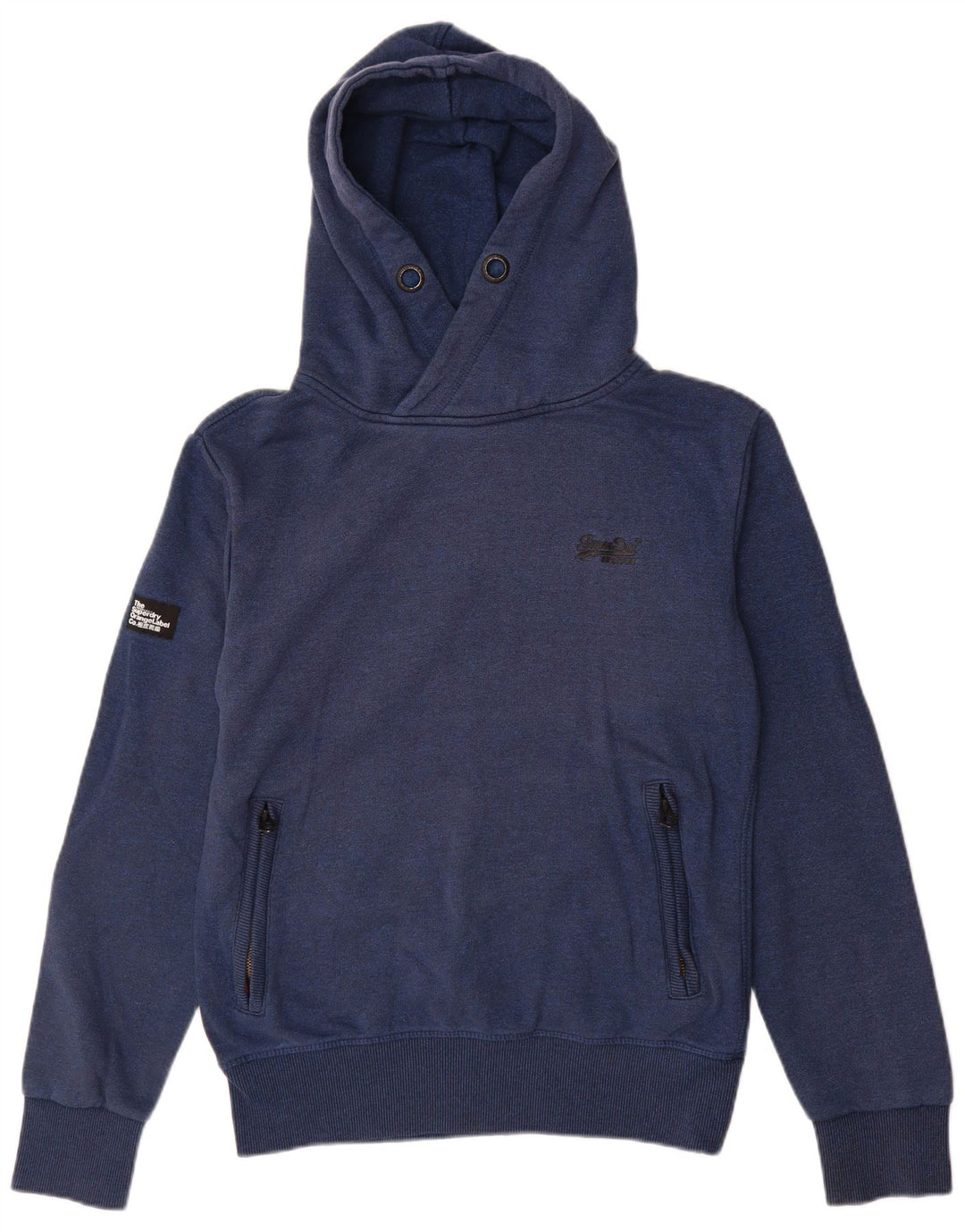 Pulover Superdry pentru bărbați, bumbac, albastru bleumarin