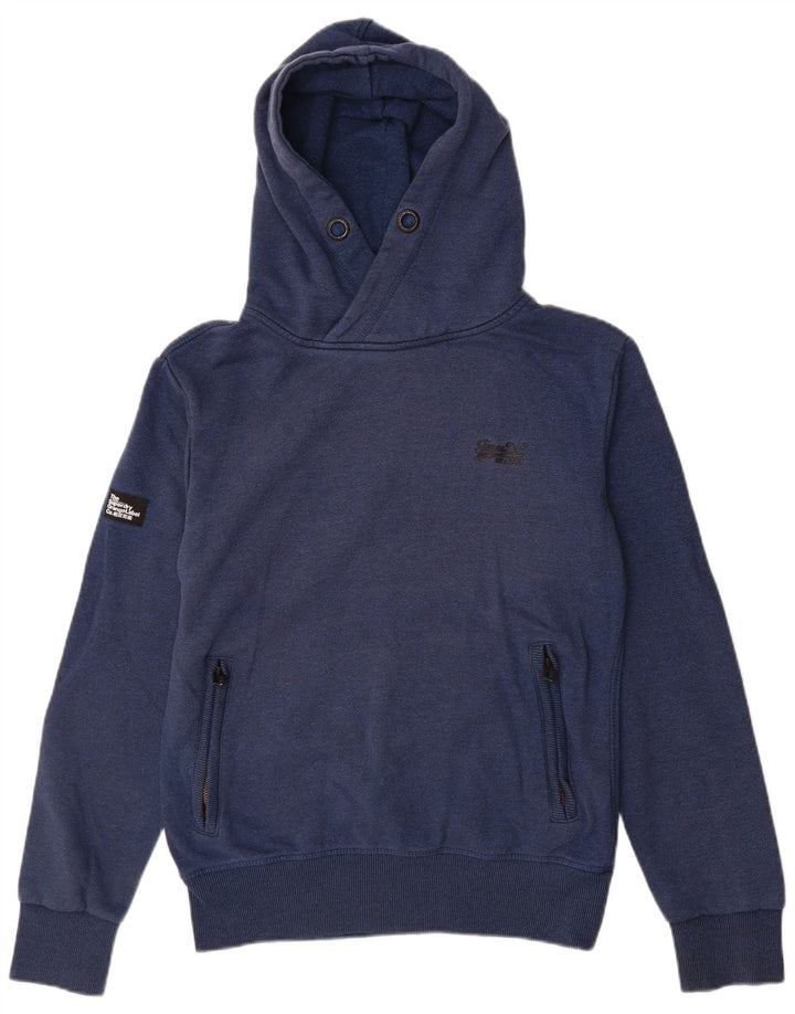 Pulover Superdry pentru bărbați, bumbac, albastru bleumarin
