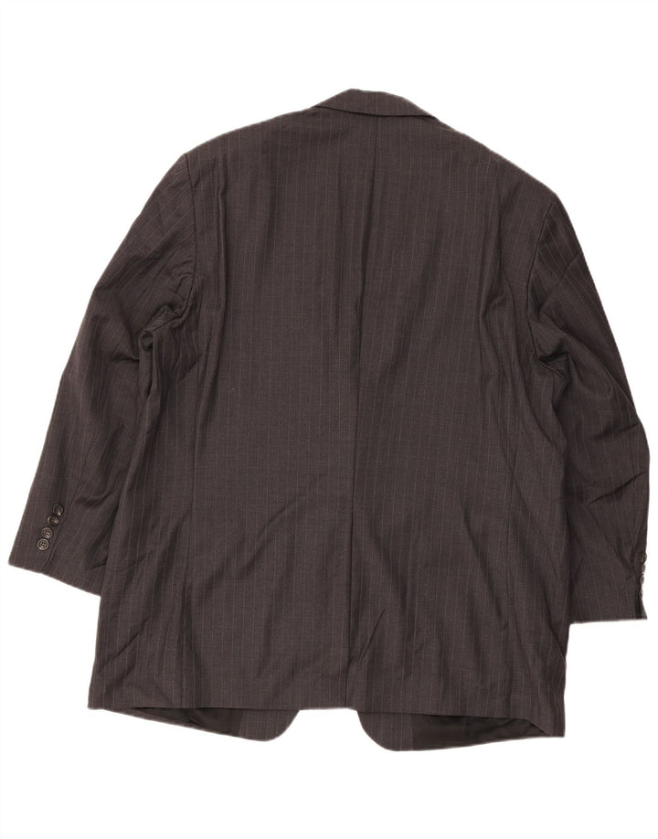 Jachetă pentru bărbați Ralph Lauren cu 2 nasturi UK 46 2XL Lână cu dungi gri