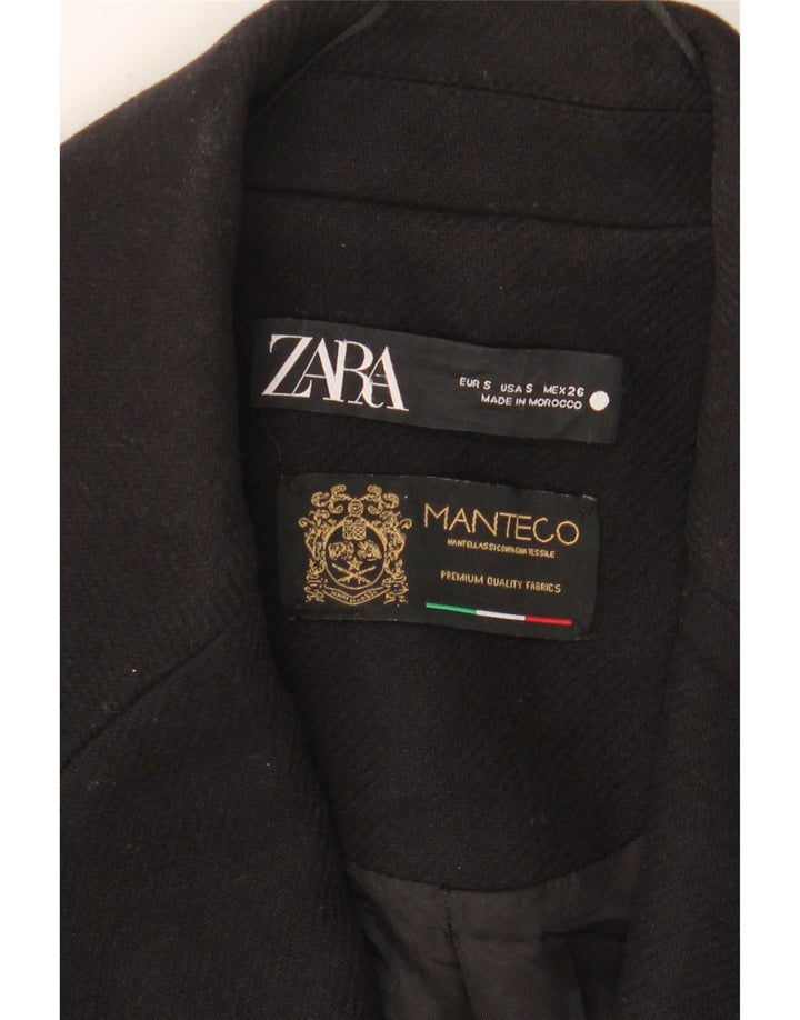 Palton supradimensionat pentru femei Zara UK 10 Mic Negru