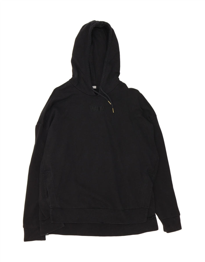 PUMA Mens Hoodie Jumper Large Black Cotton Vintage Puma and Second-Hand Puma from Messina Hembry 