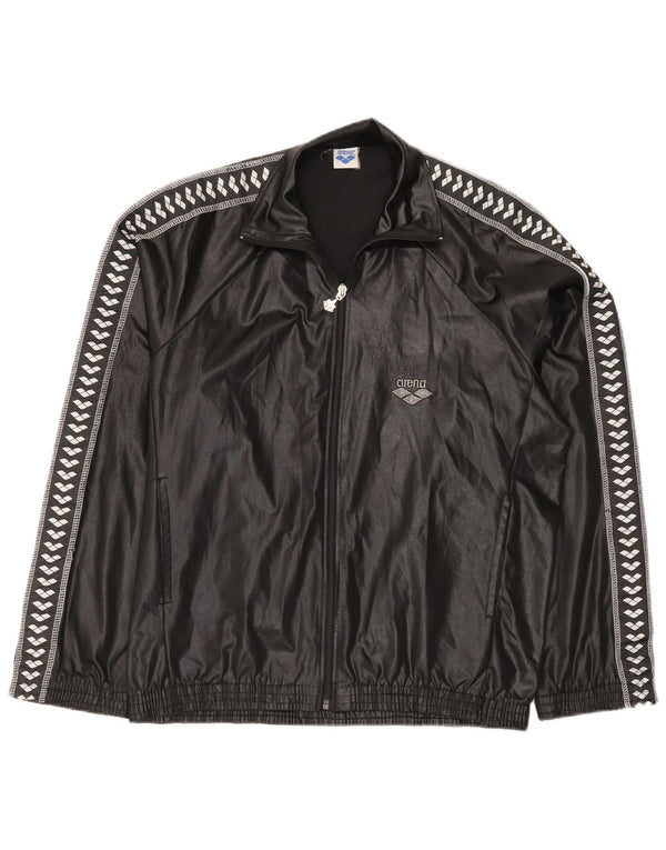 Jachetă de top pentru trening cu croiala largi pentru băieți Arena 13-14 ani, neagră