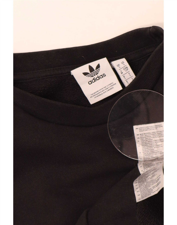 Hanorac pentru bărbați Adidas Jumper mic, negru, bumbac