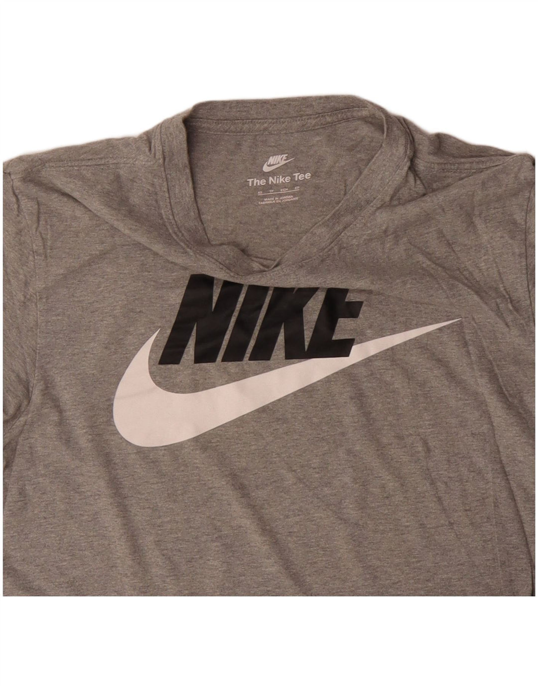 NIKE Mens Graphic T-Shirt Top XS Grey Cotton Vintage Nike and Second-Hand Nike from Messina Hembry 
