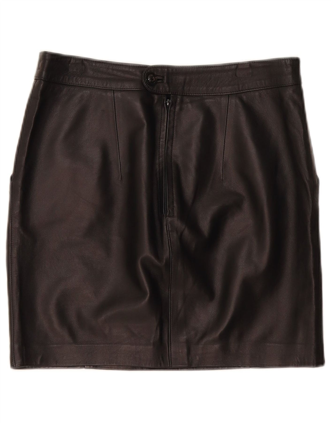 Fusta Mini din piele Vintage pentru femei W30 Medium Black
