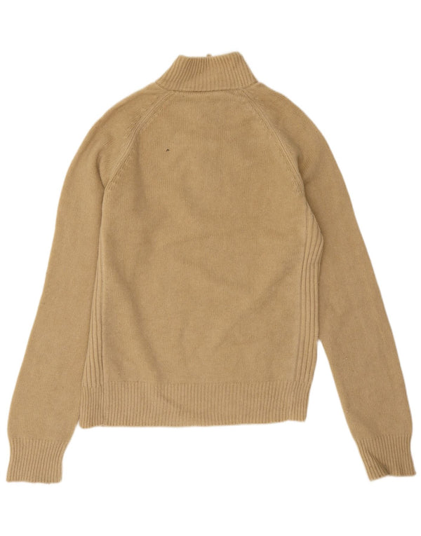 Pulover pentru bărbați Timberland cu fermoar și gât, 2XL, lână de miel bej