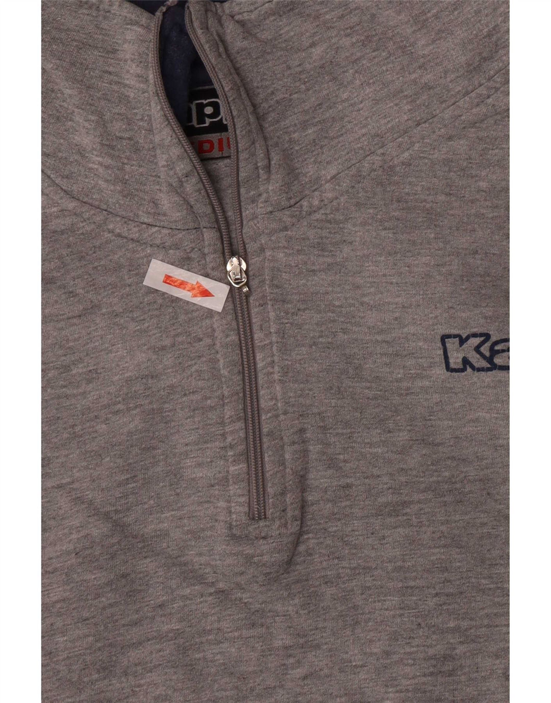 Pulover de hanorac grafic Kappa pentru femei UK 14 Medium Gri Colorblock