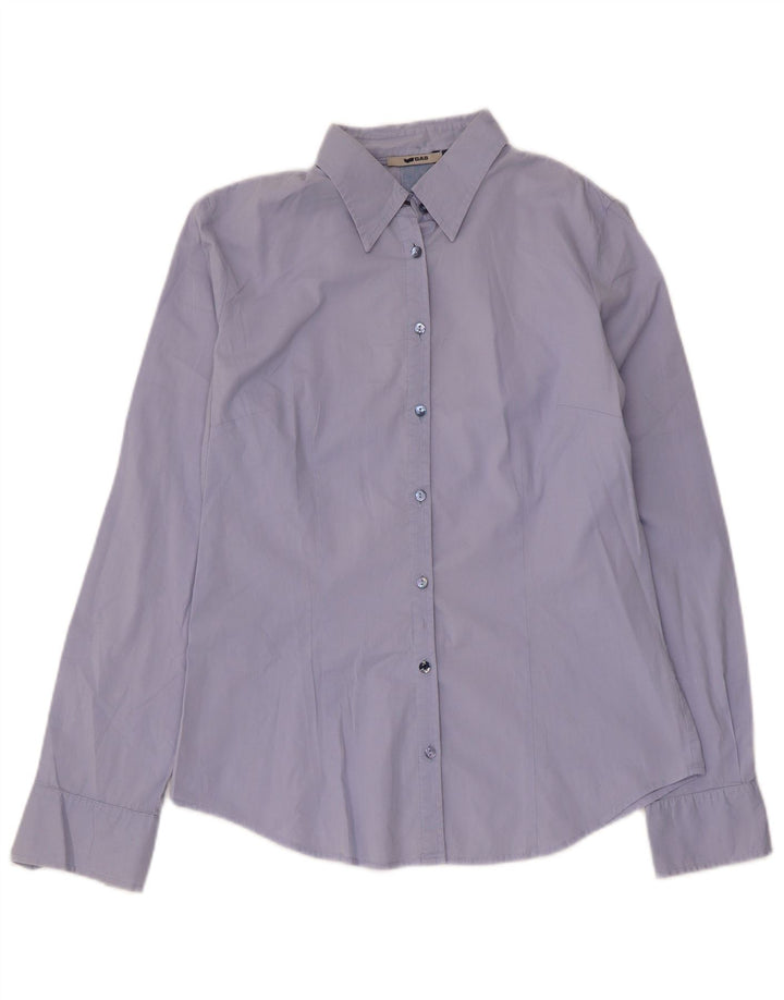 Cămașă Gas Women UK 14 Medium Blue Bumbac