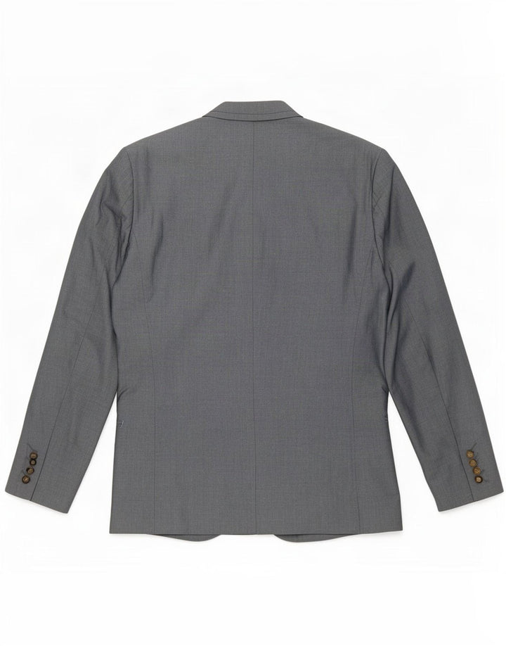 Jachetă pentru bărbați Ted Baker cu 2 nasturi, UK 40, bumbac gri mare