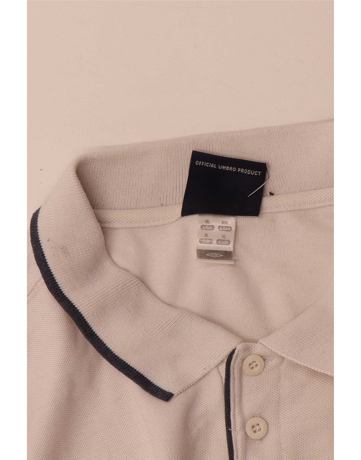 Tricou polo Umbro XL alb pentru bărbați