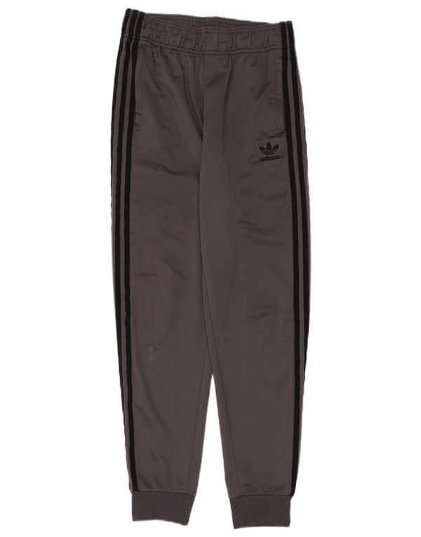 Pantaloni de trening Adidas baieti Joggeri 13-14 ani poliester gri