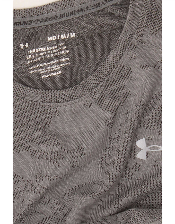 Tricou Under Armour pentru bărbați Heat Gear Top Medium Gri Camuflaj