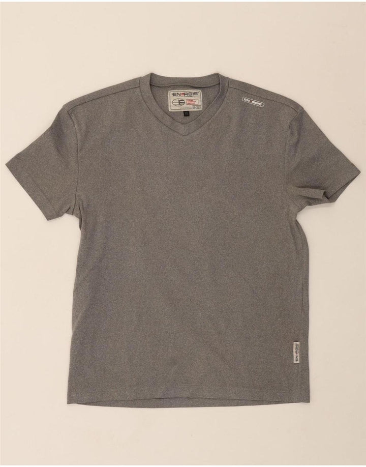 ENERGIE Womens T-Shirt Top UK 18 XL Grey Vintage Energie and Second-Hand Energie from Messina Hembry 