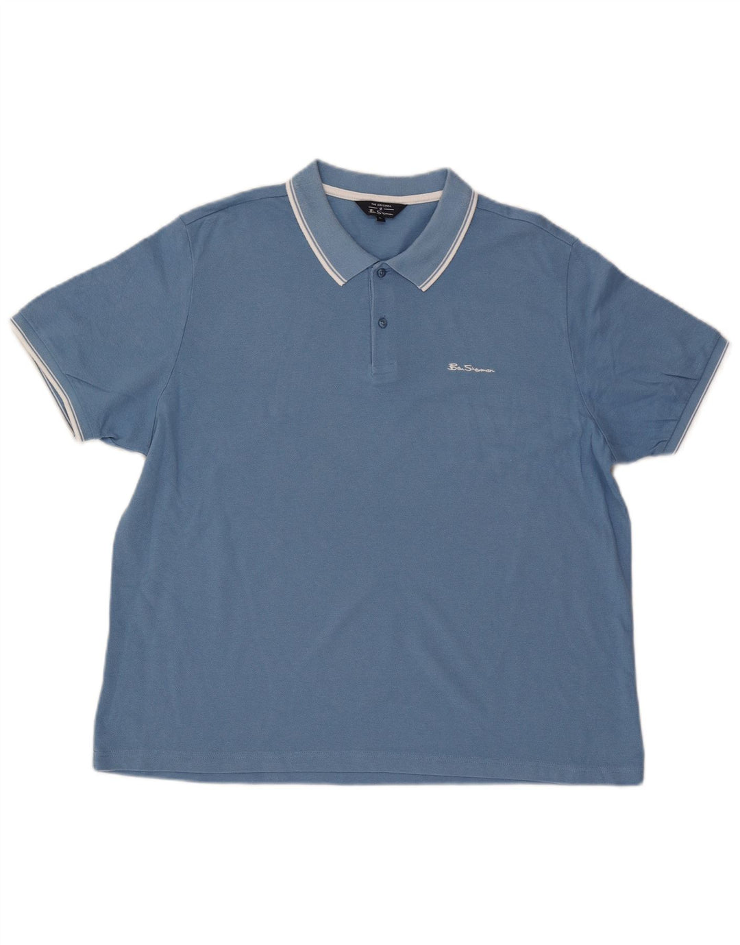 Tricou polo pentru bărbați Ben Sherman XL, bumbac albastru